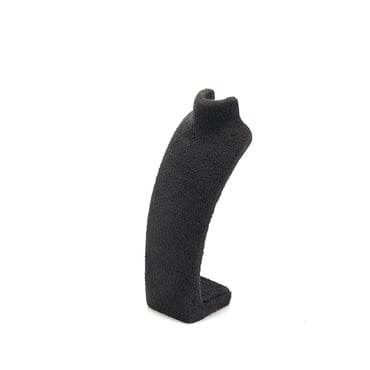 Extra Small Suede Neck Stand - Black