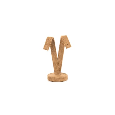 Medium Suede Earring Stand - Camel