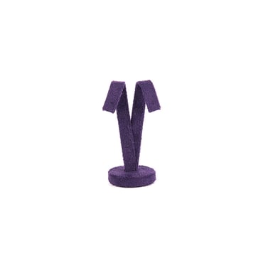Medium Suede Earring Stand - Purple