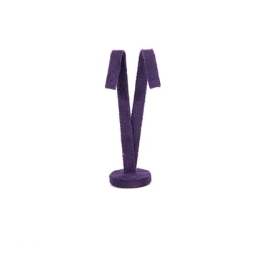 Large Suede Earring Stand - Purple