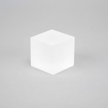 Small Acrylic Cube Block - Frosted