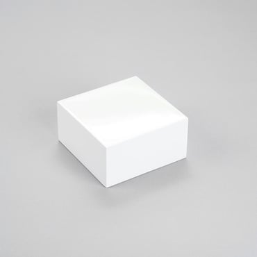 Square Display Block - Gloss White