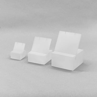 Set of 3 Acrylic Earring Blocks - Frosted