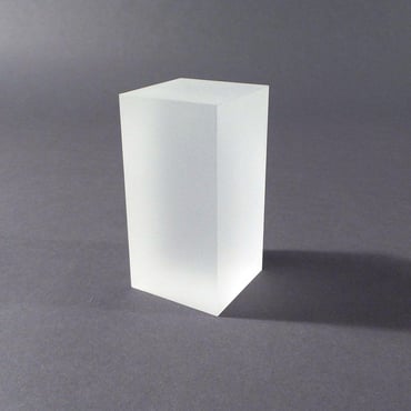 Small Acrylic Rectangle Block - Frosted