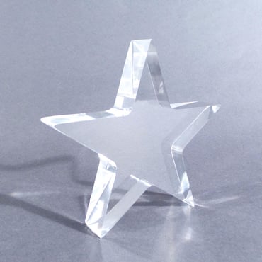 Large Acrylic Star - Clear