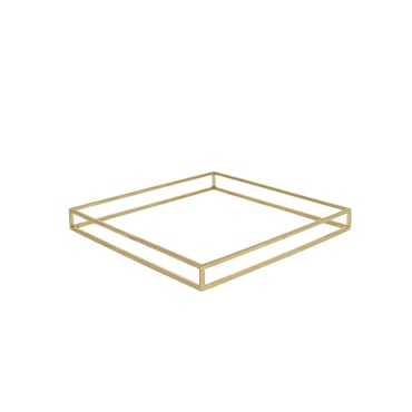 Metal Cube Riser- Brushed Gold