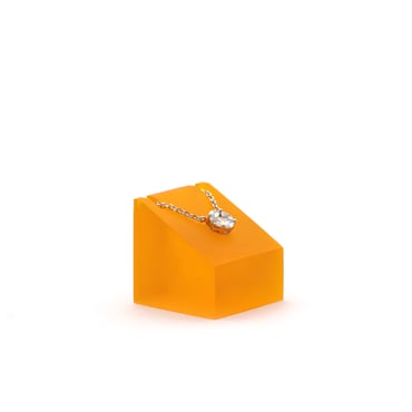 Drop Earring Acrylic Block - Orange