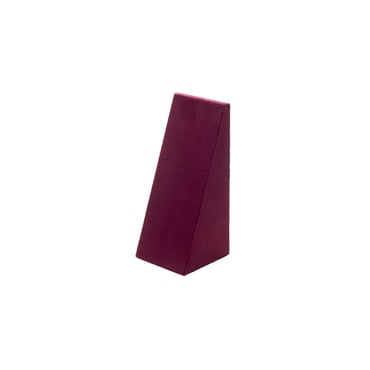 Small Suede Pendant Wedge - Burgundy