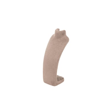 Extra Small Suede Neck Stand - Taupe