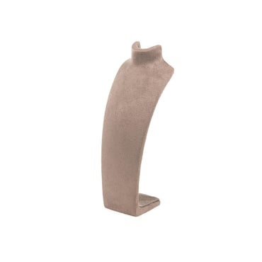 Small Suede Neck Stand - Taupe