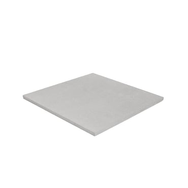 Large Suede Square Baseboard - Light Grey
