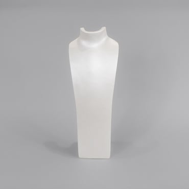 Medium Shimmer Neck Stand- White