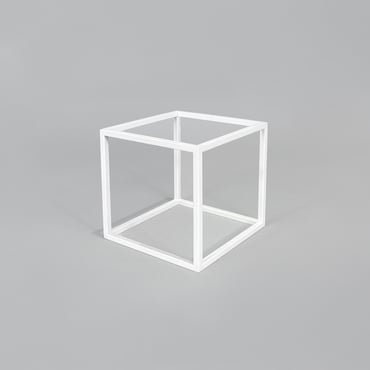 Metal Cube Riser - Matt White 