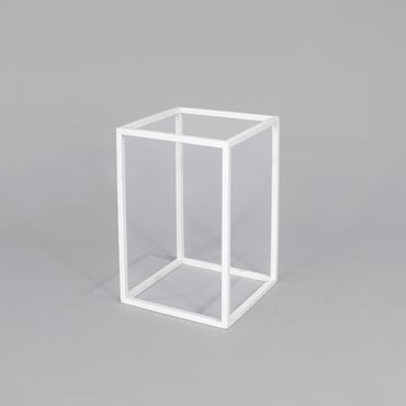 Metal Cube Riser - Matt White