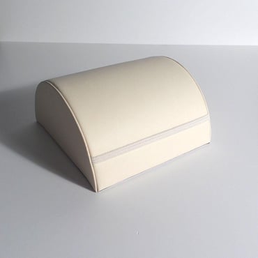 Curved Round Leatherette Multi Bracelet Scroll - Cream