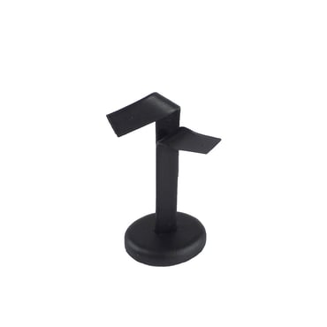 Large Leatherette Earring Stand - Black