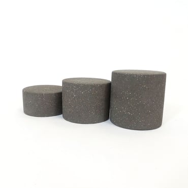 Dark Grey Set Of 3 Small Concrete Risers | TJDC