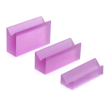 Set of 3 Acrylic Ring Blocks - Purple