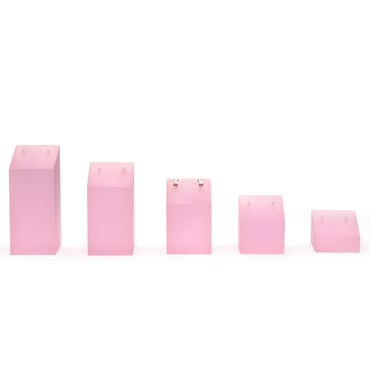 Set of 5 Earring Blocks - Pink