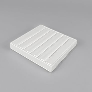 Flat Square Multi-Ring Pad - Shimmer White