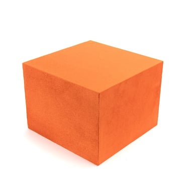 Large Suede Block - Orange