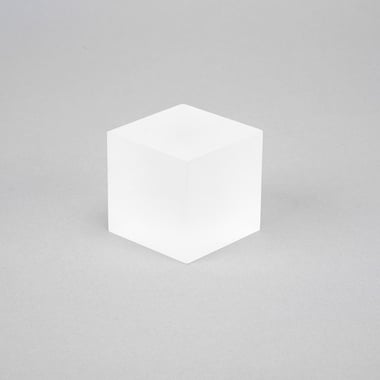Small Acrylic Cube Block - Frosted