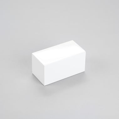 Rectangular Display Block - Gloss White