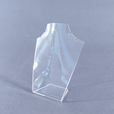 Medium Acrylic Silhouette Neck Stand - Clear