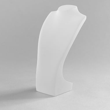 Tall Acrylic Elongated Bust - Frosted