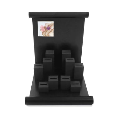 Black Acrylic Display Set With Ring Blocks | TJDC