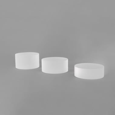 Round frosted acrylic blocks