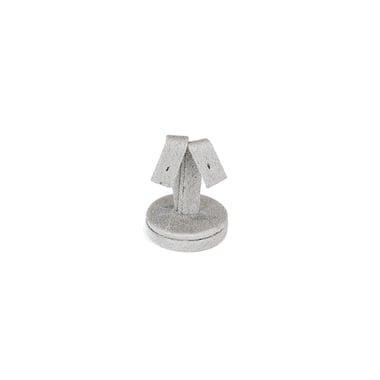 Small Suede Earring Stand - Light Grey