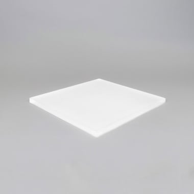 Large Square Acrylic Presentation Block - Clear & Frosted