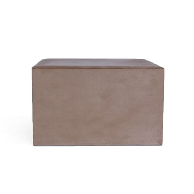 Large Suede Block - Taupe