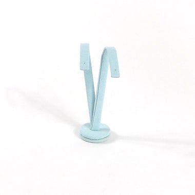 Large Suede Earring Stand-Sky Blue