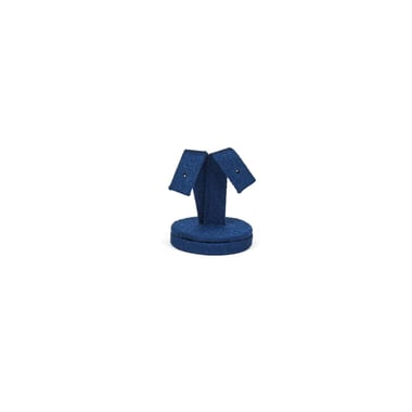 Small Suede Earring Stand - Navy