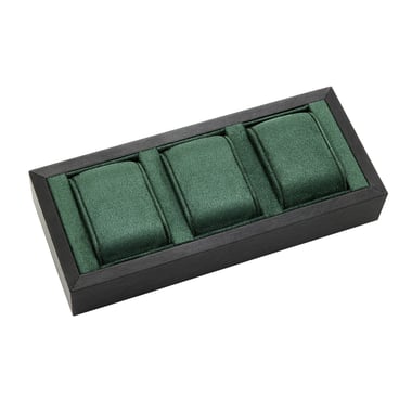Triple Watch Display Tray - Shimmer Black and Racing Green