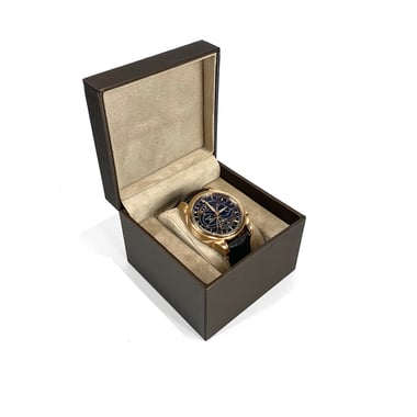 Watch Box - Shimmer Copper & Natural Suede