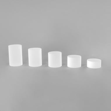 5 Round Acrylic Blocks - Frosted
