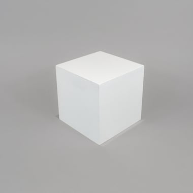 Large Cubic Display Block - Gloss White