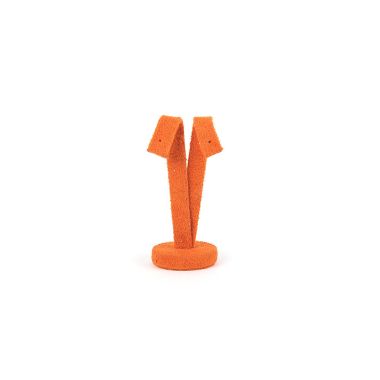 Medium Suede Earring Stand - Orange