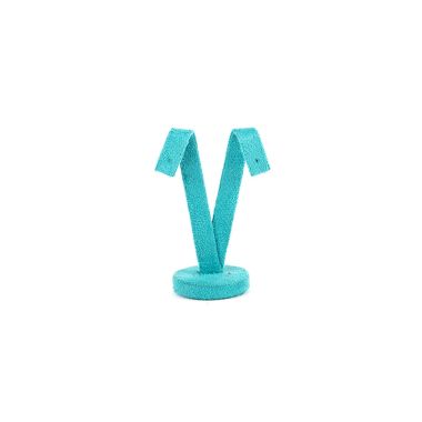 Medium Suede Earring Stand - Teal