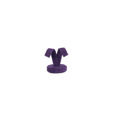 Small Suede Earring Stand - Purple