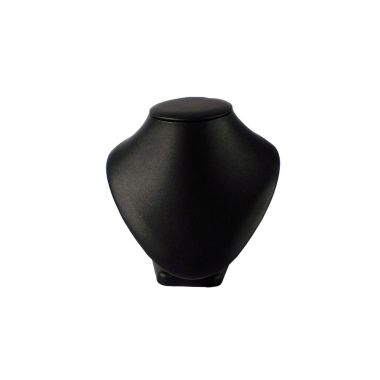 Large Leatherette Bust - Black