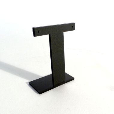 Acrylic Earring T-Bar stand - Black