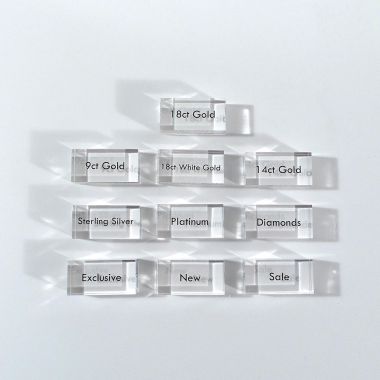 Set of Printed Blocks - Clear