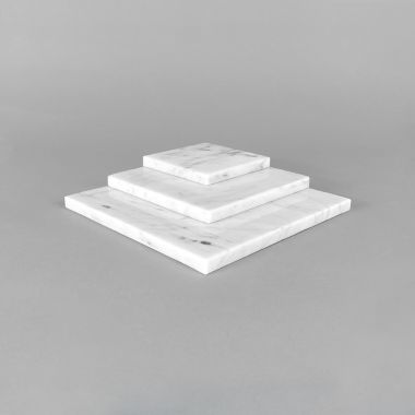 Set of 3 Marble Display Blocks 