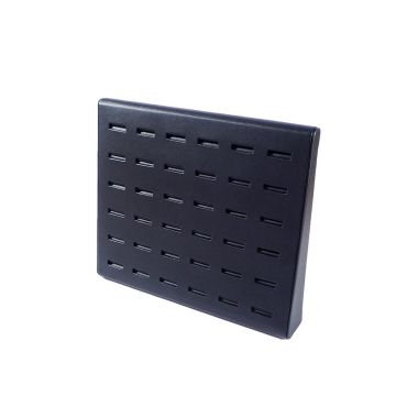 Leatherette 36 Ring Holder - Black