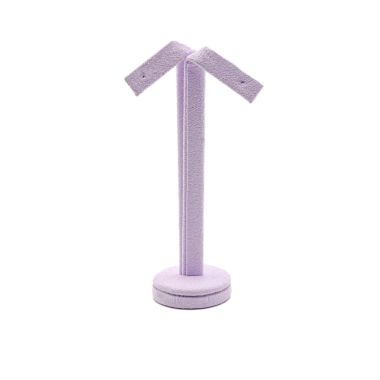 Large Suede Earring Stand - Lavender