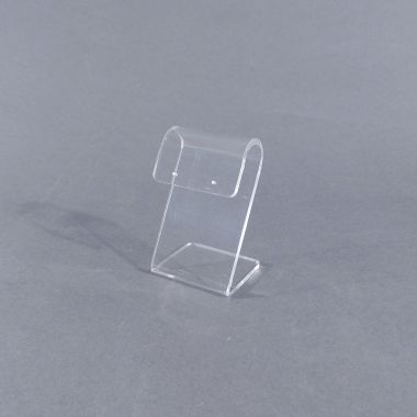 Small Hinged Acrylic Earring Stand - Clear